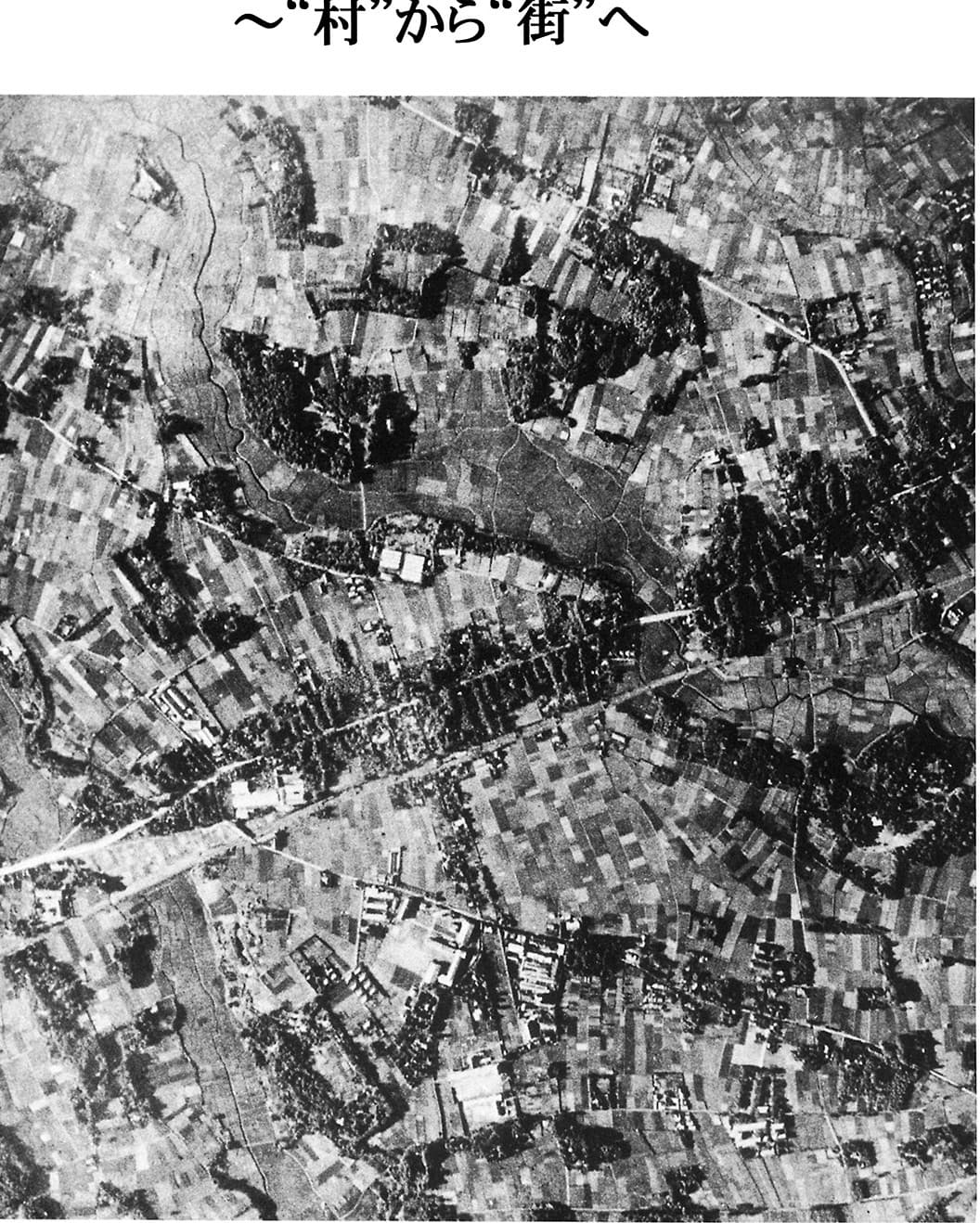 仙川の界隈・航空写真(1947年)